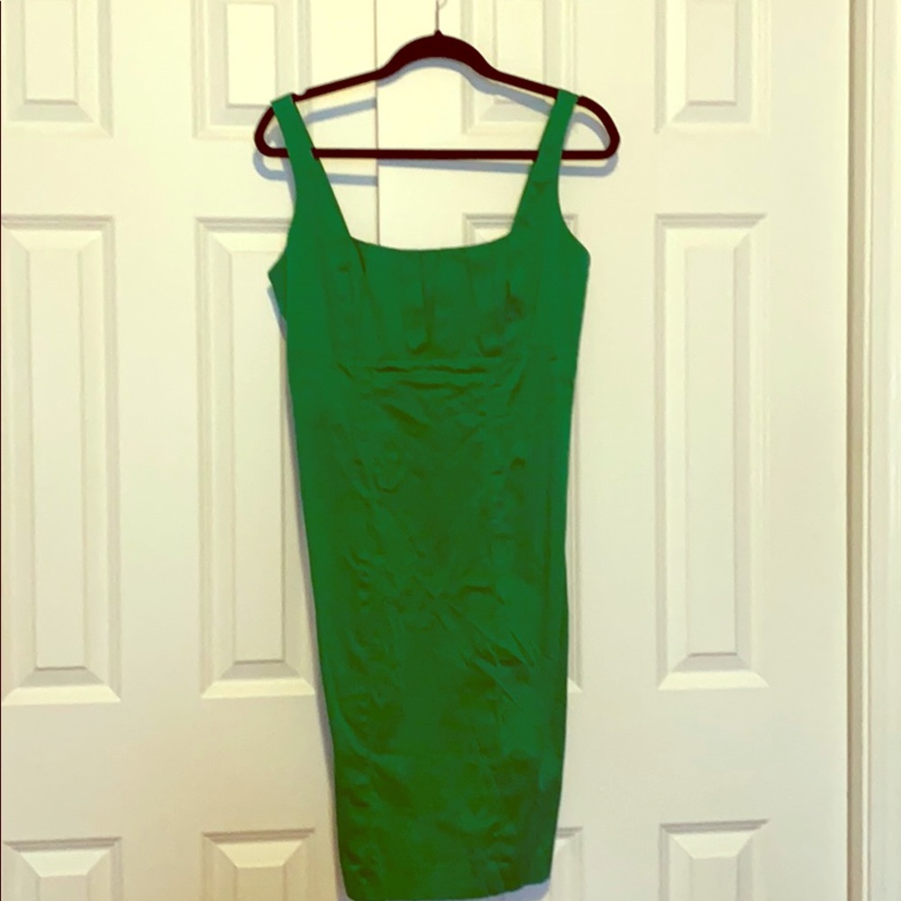 Calvin Klein green knee length dress